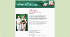 Desktop Screenshot of kundalini-yoga.se