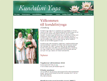Tablet Screenshot of kundalini-yoga.se